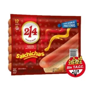 SALCHICHAS 214 x12un.