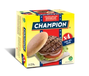 HAMBURGUESA CHAMPION 12x4un.