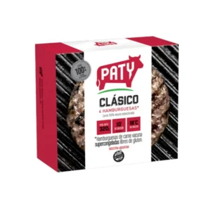 HAMBURGUESA PATY x4 clasica