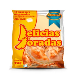 TAPA DE EMPANADAS DELICIA DORADA criolla x 330 grs