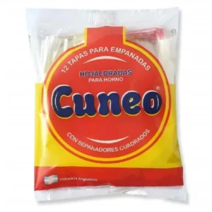 TAPA DE EMPANADAS CUNEO hojaldre x 270 grs