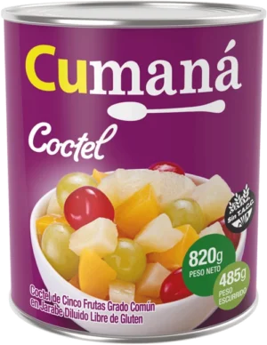 COCTEL 5 FRUTAS CUMANA x 820 grs