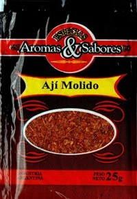 AJI MOLIDO AROMAS Y SABORE 5 X 25 GRS