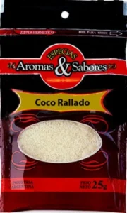 COCO RALLADO AROMA SABORES 5 x 25 grs