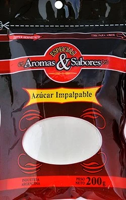 AZUCAR IMPALPABLE AROMAS SABORES x 200 grs