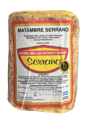 MATAMBRE DE CARNE SERRANO