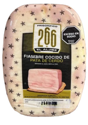 JAMON COCIDO 266 chico con grasa