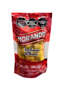 AC. VERDES RELLENAS MORANDO SACHET X 180 grs