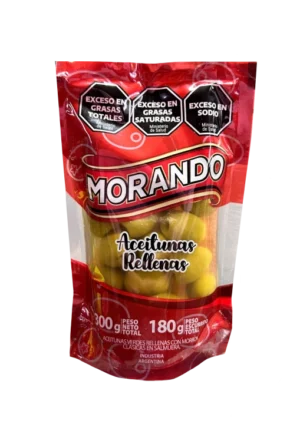 AC. VERDES RELLENAS MORANDO SACHET X 180 grs