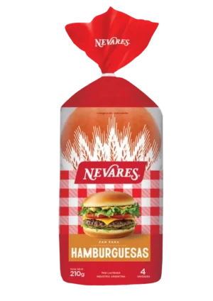 PAN HAMBURGUESA NEVARES x 280 grs