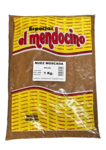 NUEZ MOSCADA MOLIDA EL MENDOCINO x1kg.