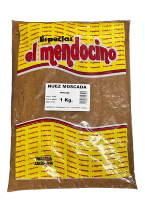 NUEZ MOSCADA MOLIDA EL MENDOCINO x1kg.
