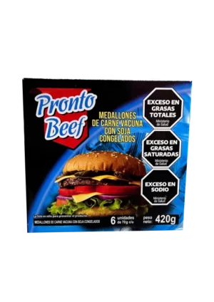 HAMBURGUESA PRONTO BEEF x6 unid.